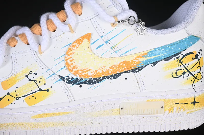 All categories Nk Air Force 1 Air Force series Nk Air Force 1 Low Air Force low-top Nike Air Force 1'07 Low "Leo" Hand-painted graffiti twelve constellations series Leo Air Force One low-top casual sneakers Constellation 723-822